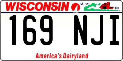 WI license plate 169NJI