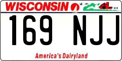 WI license plate 169NJJ