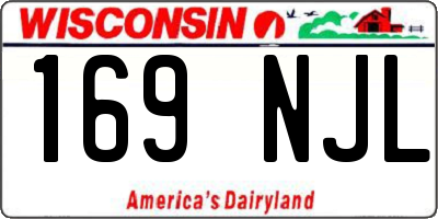 WI license plate 169NJL