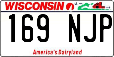 WI license plate 169NJP