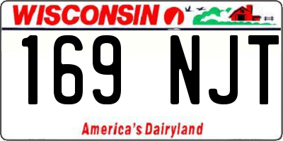 WI license plate 169NJT