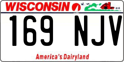 WI license plate 169NJV