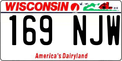 WI license plate 169NJW