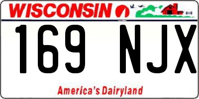 WI license plate 169NJX