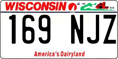WI license plate 169NJZ