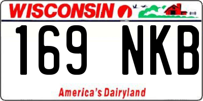 WI license plate 169NKB