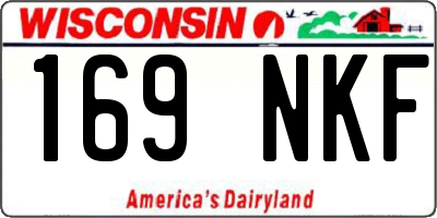WI license plate 169NKF