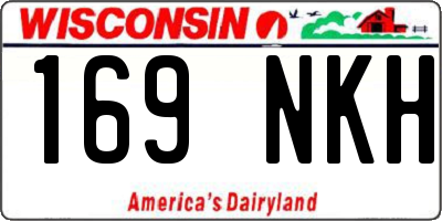 WI license plate 169NKH