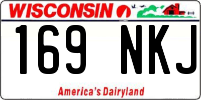 WI license plate 169NKJ