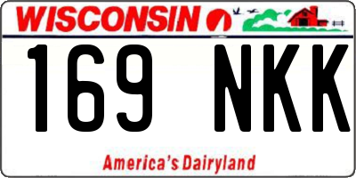 WI license plate 169NKK