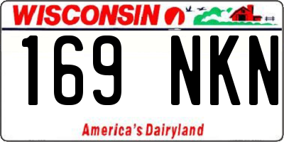 WI license plate 169NKN
