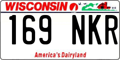 WI license plate 169NKR