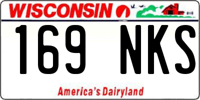 WI license plate 169NKS