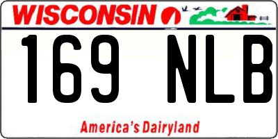 WI license plate 169NLB
