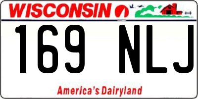 WI license plate 169NLJ