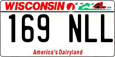 WI license plate 169NLL