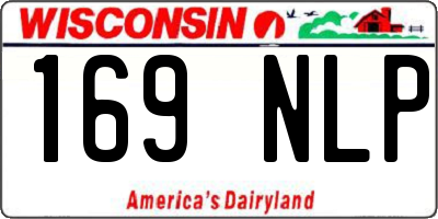 WI license plate 169NLP