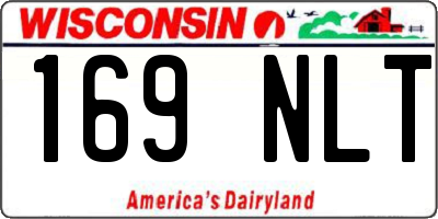 WI license plate 169NLT