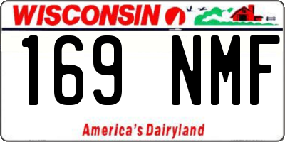WI license plate 169NMF