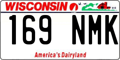 WI license plate 169NMK