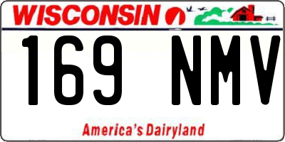 WI license plate 169NMV