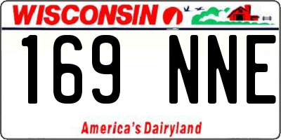 WI license plate 169NNE
