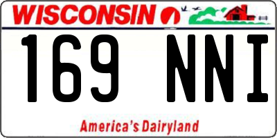 WI license plate 169NNI