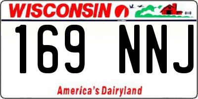 WI license plate 169NNJ