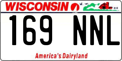 WI license plate 169NNL