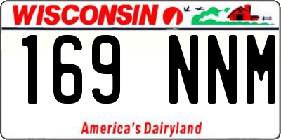 WI license plate 169NNM