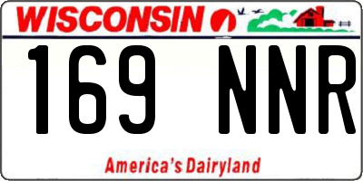 WI license plate 169NNR