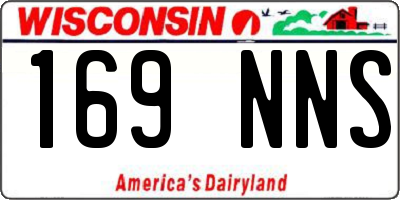 WI license plate 169NNS