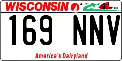 WI license plate 169NNV