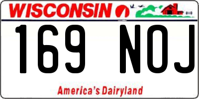 WI license plate 169NOJ