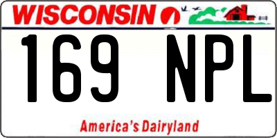 WI license plate 169NPL