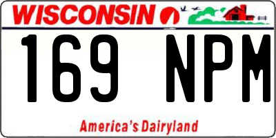 WI license plate 169NPM