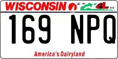 WI license plate 169NPQ