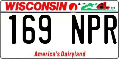 WI license plate 169NPR