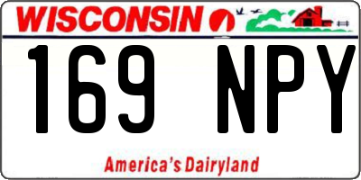 WI license plate 169NPY
