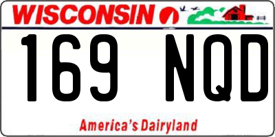 WI license plate 169NQD