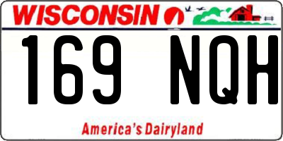 WI license plate 169NQH
