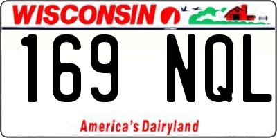 WI license plate 169NQL