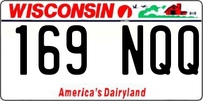 WI license plate 169NQQ