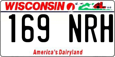 WI license plate 169NRH