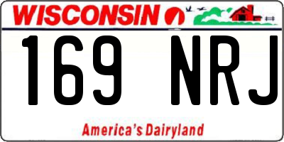 WI license plate 169NRJ