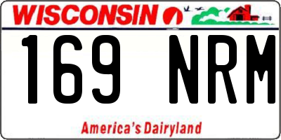 WI license plate 169NRM