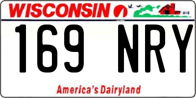 WI license plate 169NRY