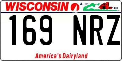 WI license plate 169NRZ