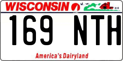 WI license plate 169NTH