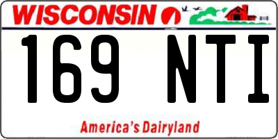 WI license plate 169NTI